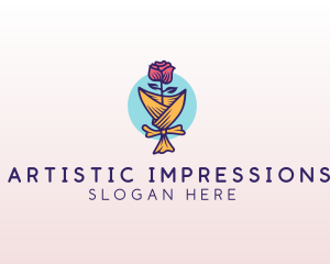 Rose Flower Florist logo design