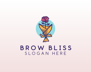 Rose Flower Florist logo design