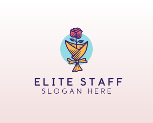 Rose Flower Florist logo design