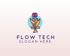 Rose Flower Florist logo design