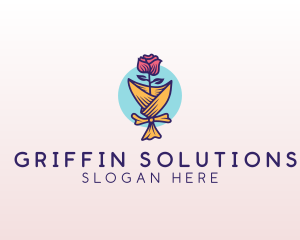 Rose Flower Florist logo design