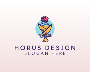 Rose Flower Florist logo design