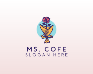 Rose Flower Florist logo design