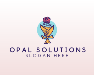 Rose Flower Florist logo design