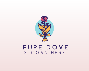 Rose Flower Florist logo design