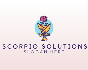 Rose Flower Florist logo design