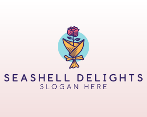 Rose Flower Florist logo design