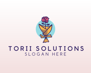 Rose Flower Florist logo design