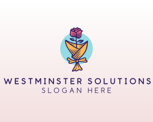 Rose Flower Florist logo design