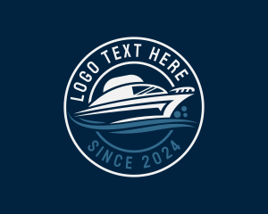 Yacht - Speedboat Yacht Ferry logo design