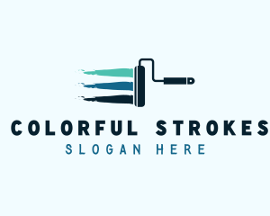 Painter - Painter Paint Roller logo design