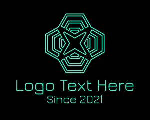 Cybertech - Star Robotics Tech logo design