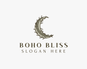 Floral Moon Boutique logo design