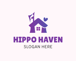 Cozy House Letter H logo design