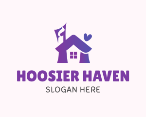 Cozy House Letter H logo design