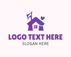 Home Service - Cozy House Letter H logo design