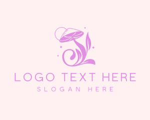 Edible - Enchanted Mushroom Leaf logo design