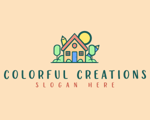 Daycare School Learning logo design