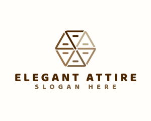 Wardrobe - Geometric Hexagon Cabinet logo design