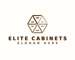 Cabinet - Geometric Hexagon Cabinet logo design