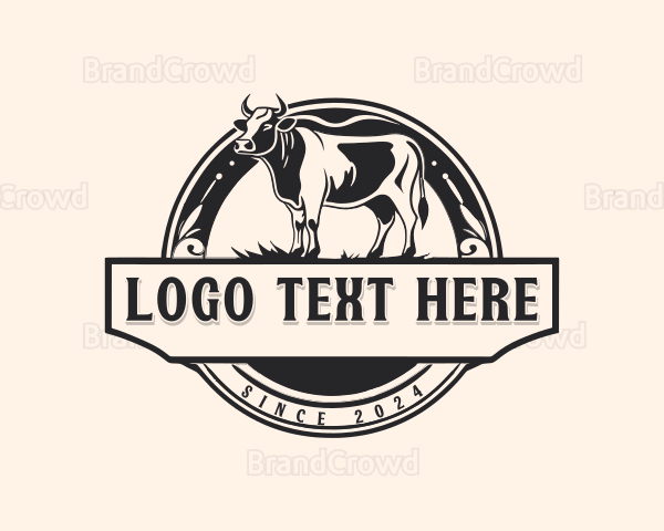 Livestock Cow Dairy Logo