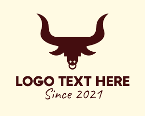 Hunter - Brown Bull Hunting logo design