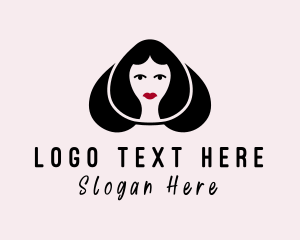 Massage - Beautiful Woman Salon logo design