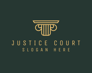 Court - Judiciary Legal Court Column logo design