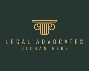 Judiciary Legal Court Column logo design