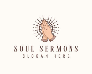 Preaching - Holy Hand Prayer logo design