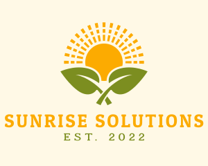 Sunrise Leaf Farming logo design