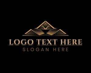 Lease - Home Realty Roof logo design