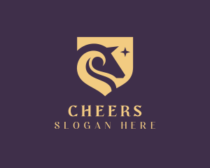 Star - Horse Shield Stallion logo design