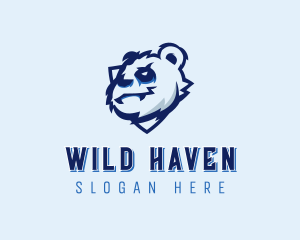 Wild Panda Bear logo design