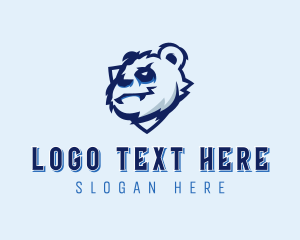 Aggresive - Wild Panda Bear logo design