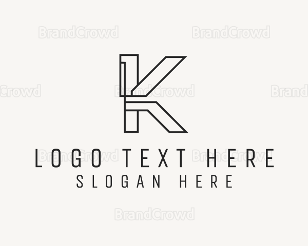 Industrial Construction Letter K Logo
