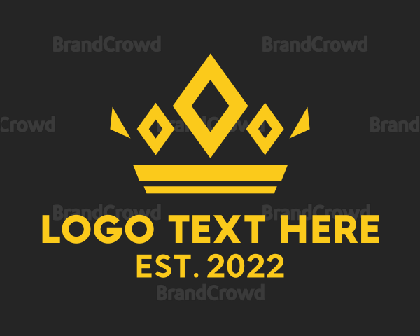 Golden Diamond Crown Logo