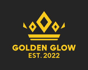 Golden - Golden Diamond Crown logo design