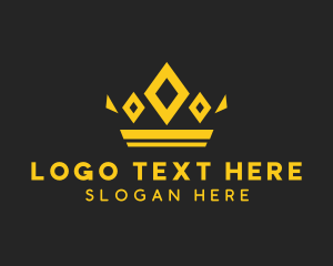 Golden - Diamond Crown Jewelry logo design