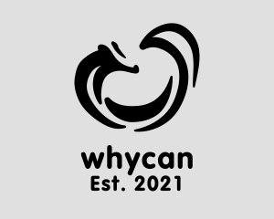 Black - Wild Skunk Animal logo design