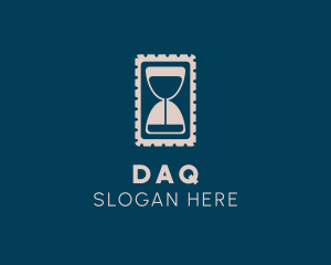 Countdown - Hour Glass Stamp logo design