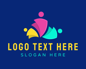 Connect - Social Community Group logo design
