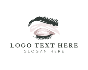 Eyelash Beauty Styling Logo