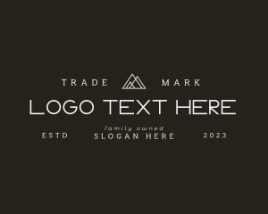 Masculine Business Wordmark Logo