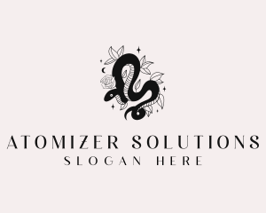 Floral Snake Boho Logo