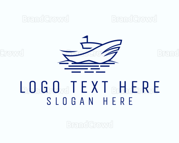 Ship Line Nautical Logo