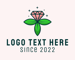 Precious Stone - Diamond Plant Jewelry logo design