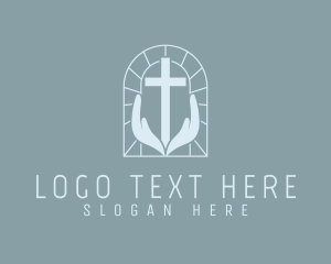 Lord - Religious Worship Cross logo design
