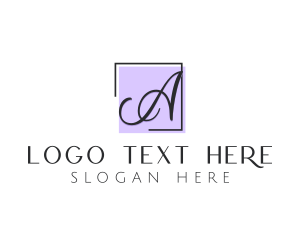 Blogger - Luxury Brand Letter Square logo design