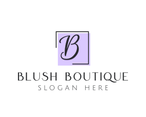 Feminine Cosmetics Makeup Boutique logo design